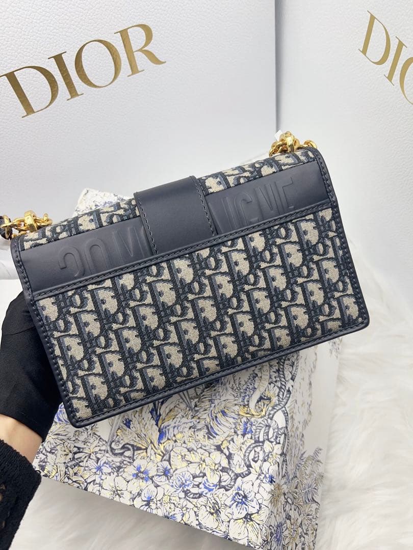 年末年始価格【実写画像】 ショルダーバッグ ネイビー/ベージュ