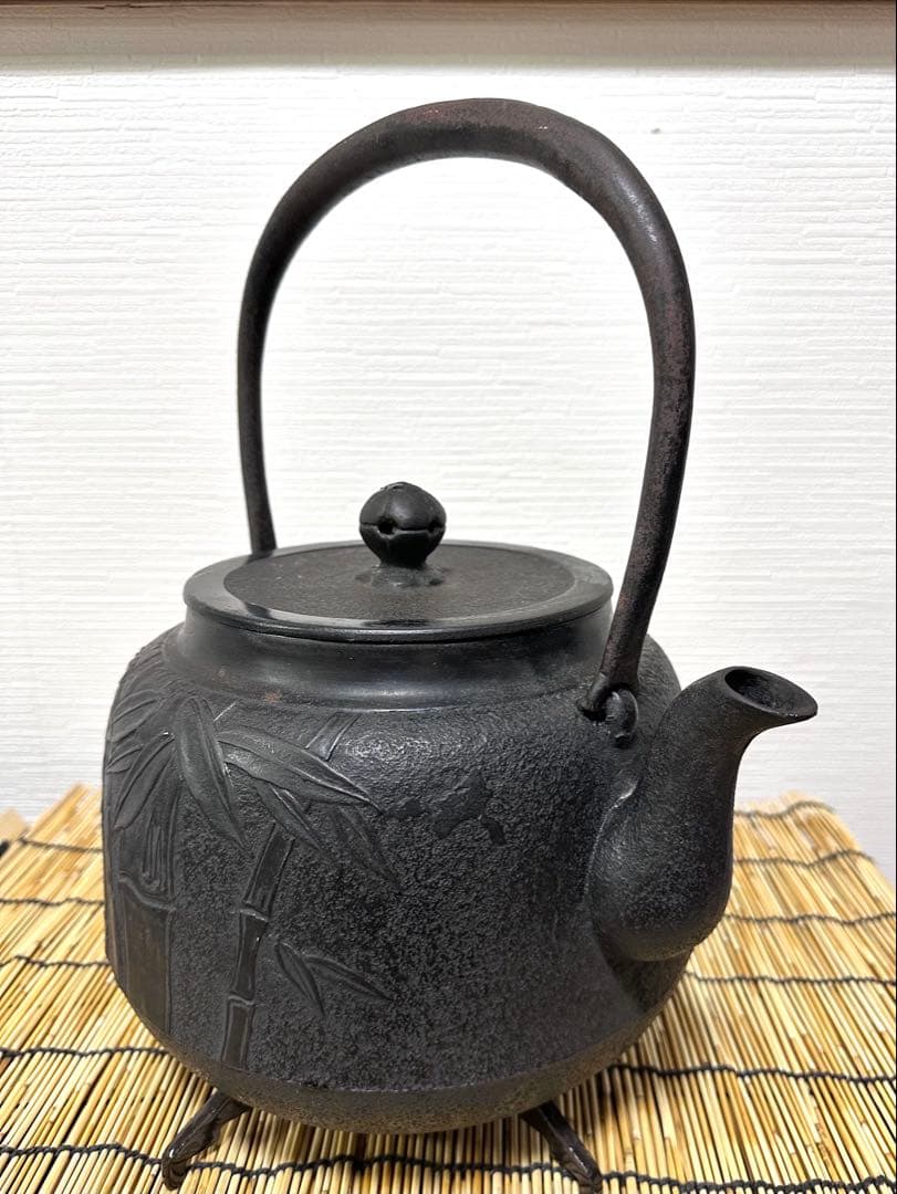 未使用、長期保管品 南部三厳堂 ５０型 巨大鉄瓶　南部鉄瓶　南部鉄器　鉄瓶