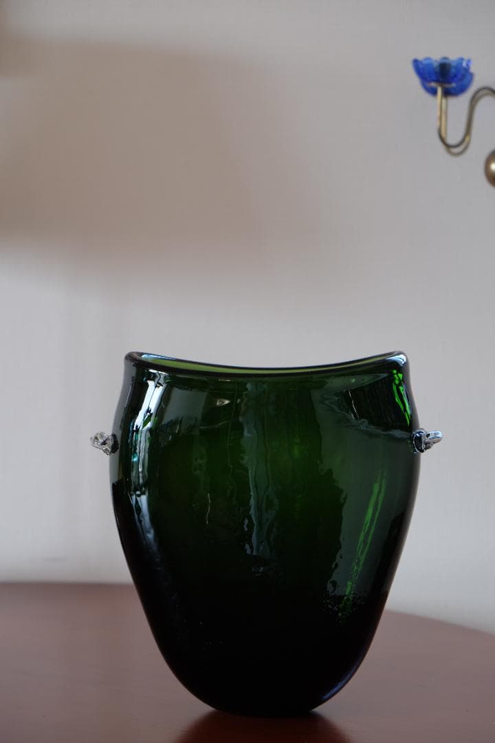 西山亮 民藝品 吹きガラス 花瓶 花器 骨董 横山秀樹 舩木倭帆 ガラス グラス