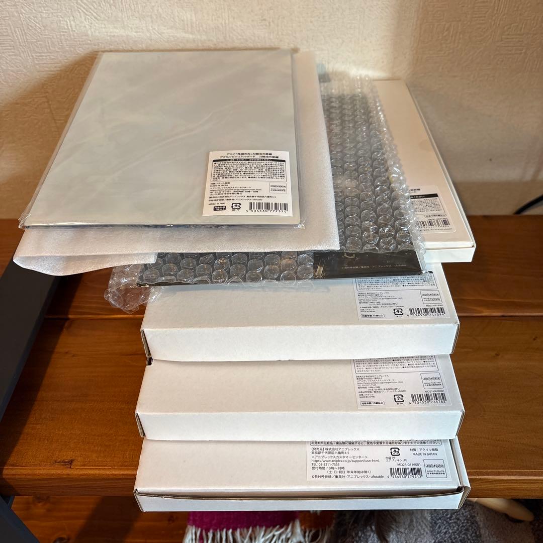 鬼滅の刃　キービジュアルアクリルボード　刀鍛冶の里編他　6枚セット