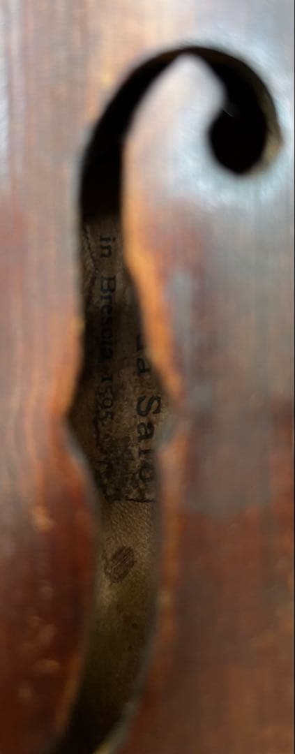 Gasparo da Salò ラベルのオールドバイオリン　ダブルパープリング‼️