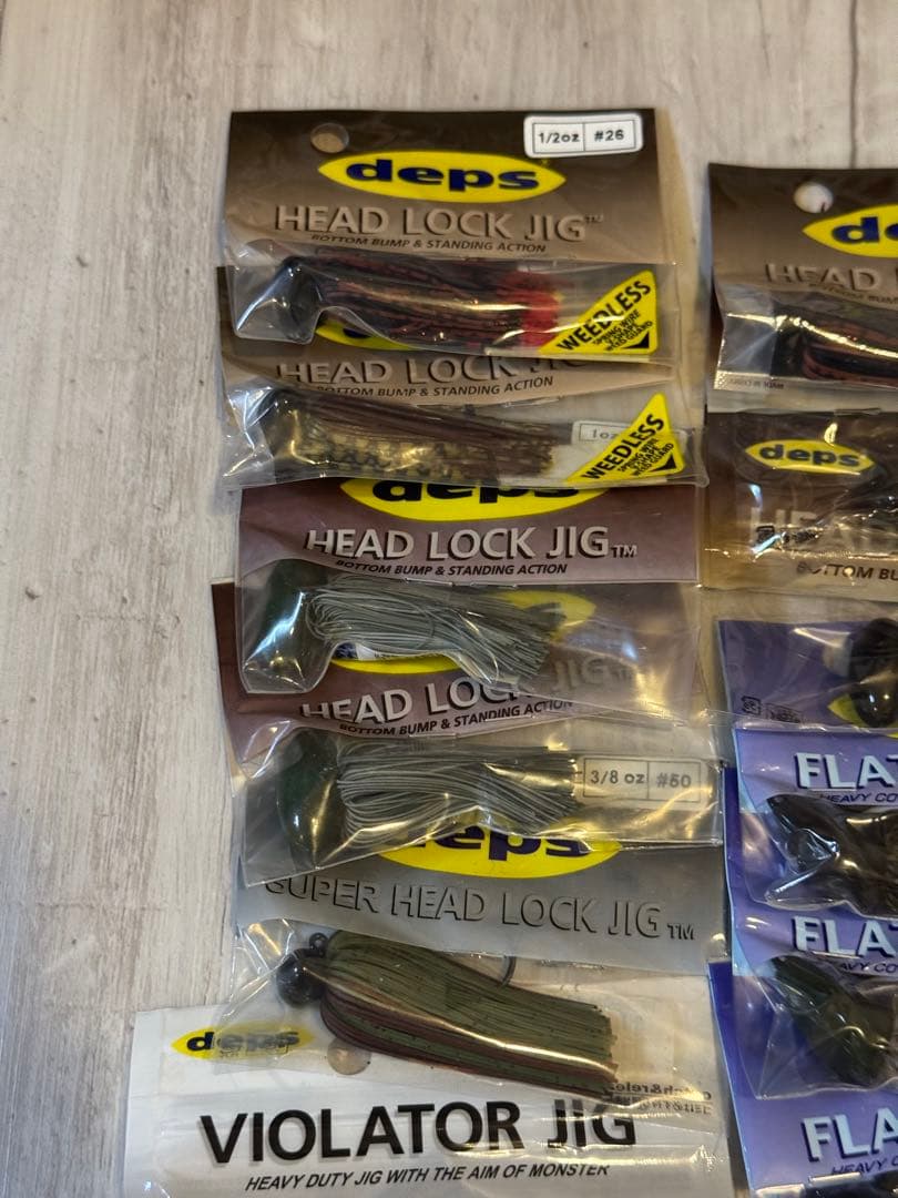 デプス　新品未開封　ラバージグ35個セット　ポーチおまけ