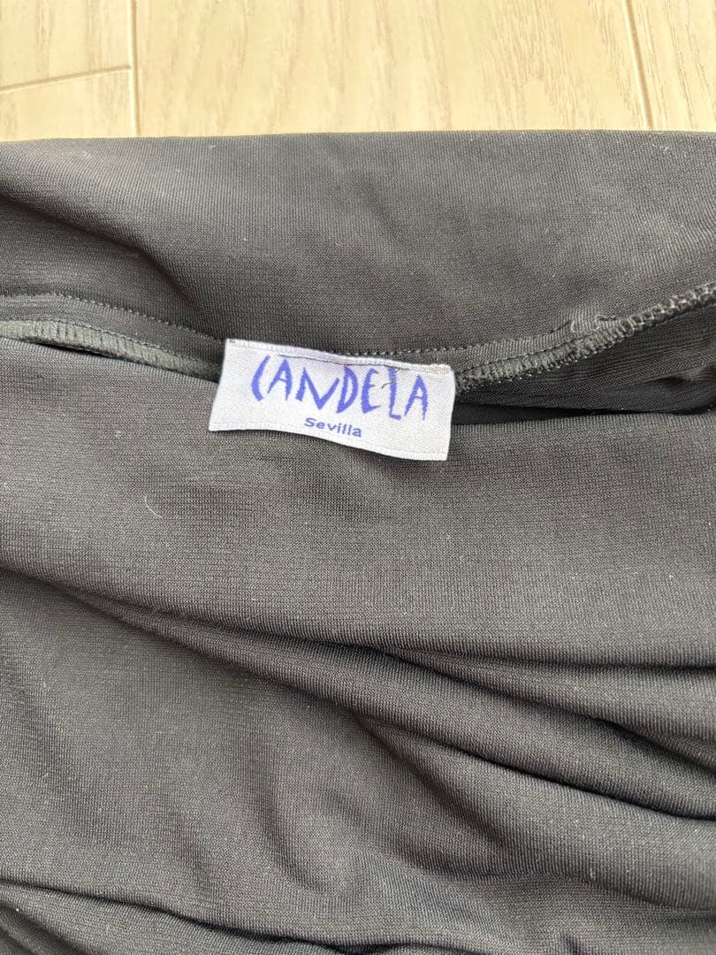 フレアスカート Aire(アイレ) 無地 黒 フラメンコ用スペイン製11号相当