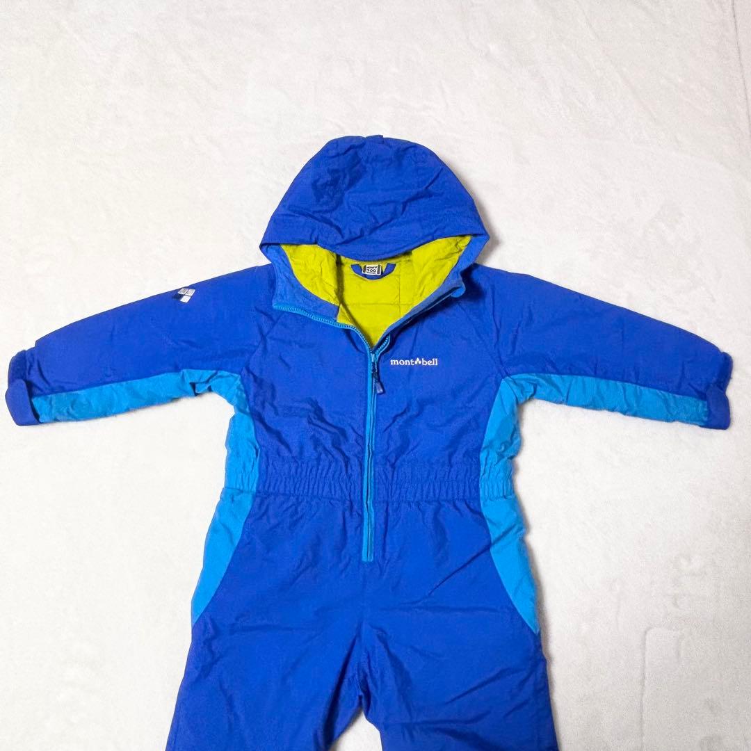 【美品】 mont-bell パウダーカバーオールキッズ　100cm モンベル