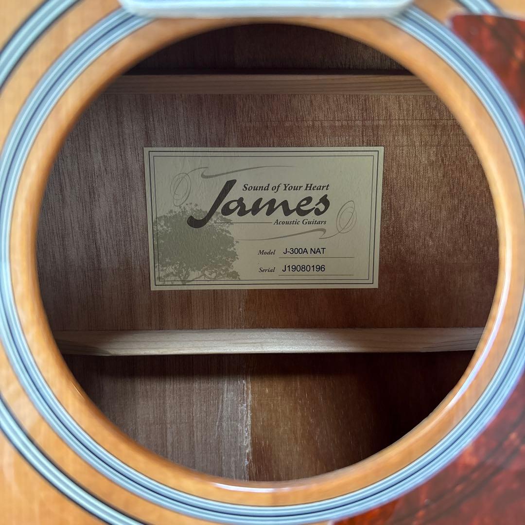James アコギ　J-300A NAT 梱包・発送頼メル便　送料込み