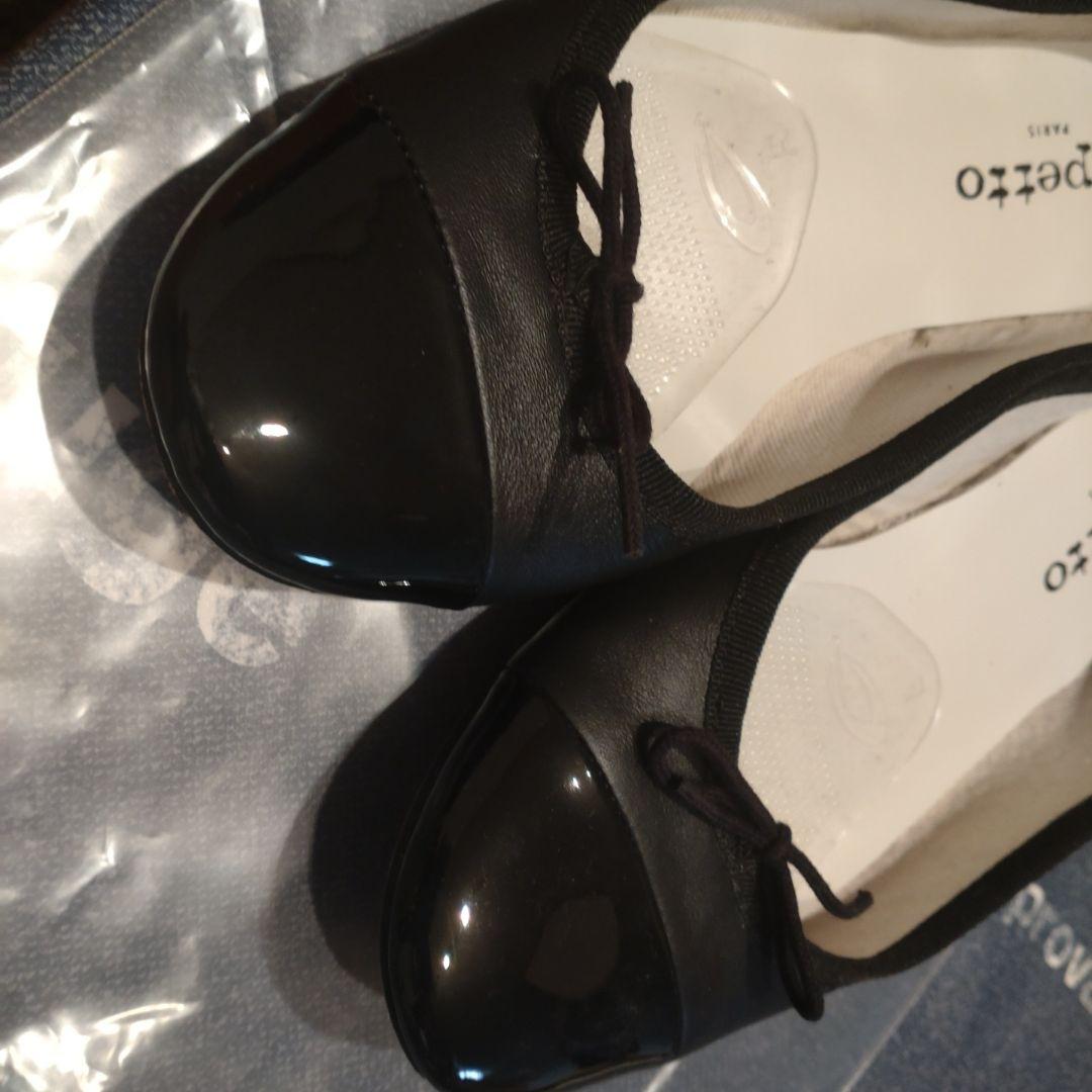 レペット バレエシューズ 黒 36 　ケース袋あり