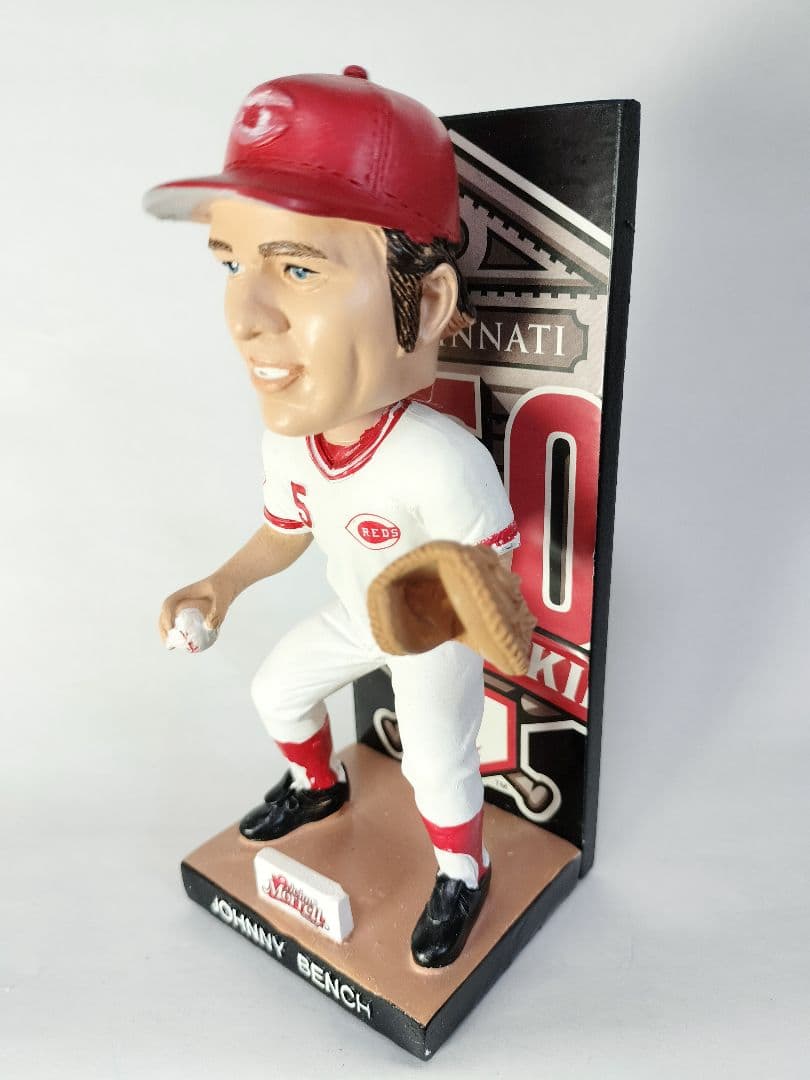 ジョニー・ベンチ／”球団創立150周年” ボブルヘッド人形 (2019／レッズ）