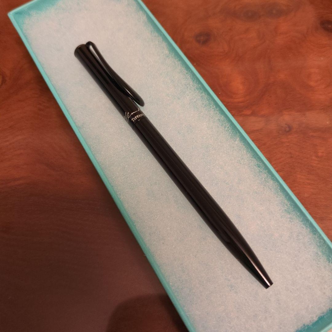 Tiffany & Co. 黒ボールペン 専用ケース付き