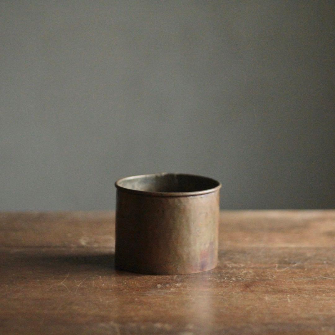 かっこいい 銅筒 古道具 アンティーク オブジェ 銅製筒