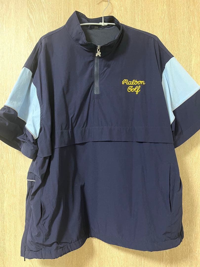 マルボン Malbon プルオーバー ジャンパー 半袖 長袖 ネイビー 2xl