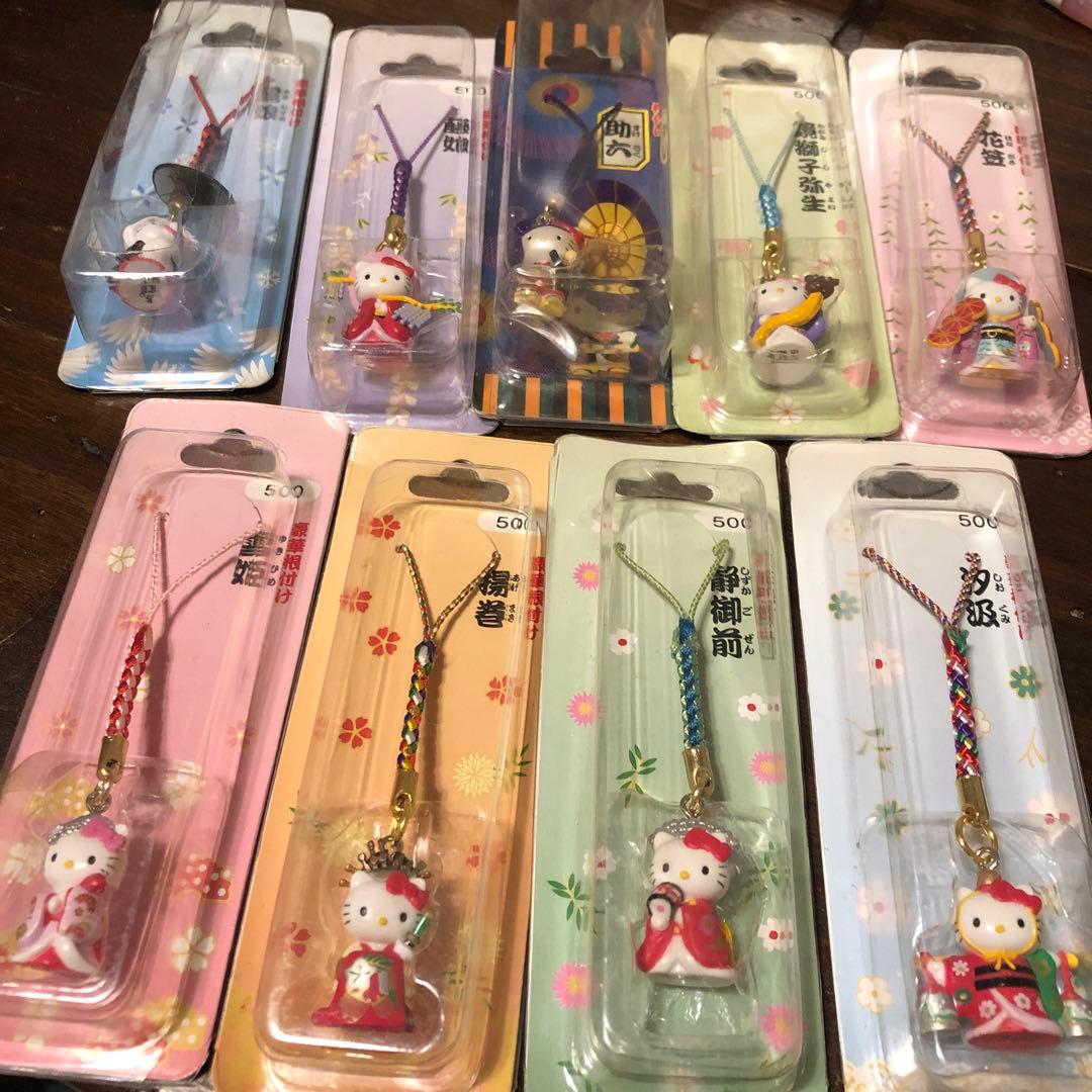 2001年ハローキティ根付　国宝　歌舞伎　9種コンプ