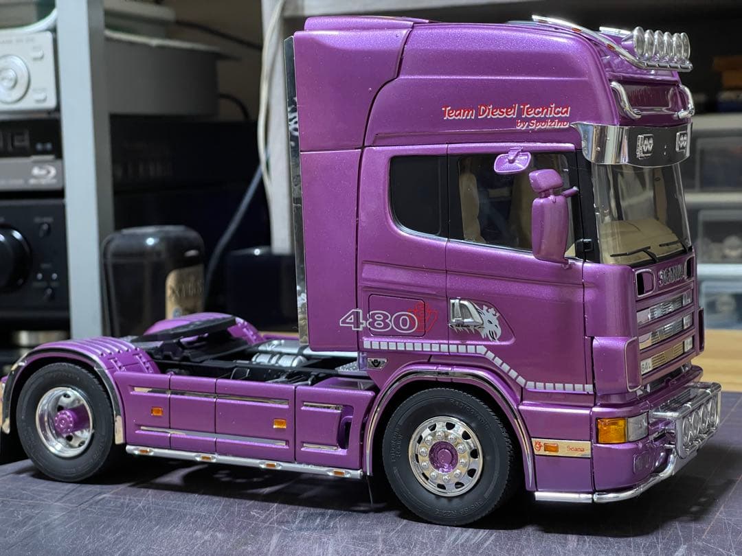 デコトラ‼️1/24 イタレリ製・旧型スカニア・トレーラーヘッド完成品‼️