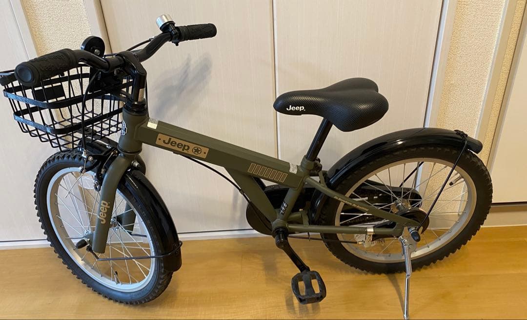 Jeep 18インチ 子供用自転車 オリーブグリーン