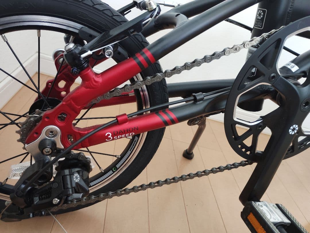 超美品 DAHON K3 2024年購入 レッド/ブラック おまけ付き