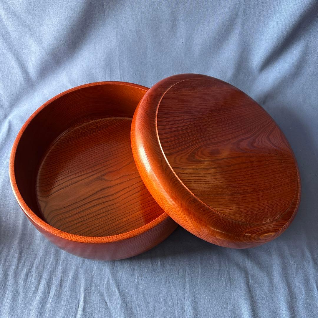 伝統工芸木目の美しい 欅(けやき)くり貫き 茶櫃