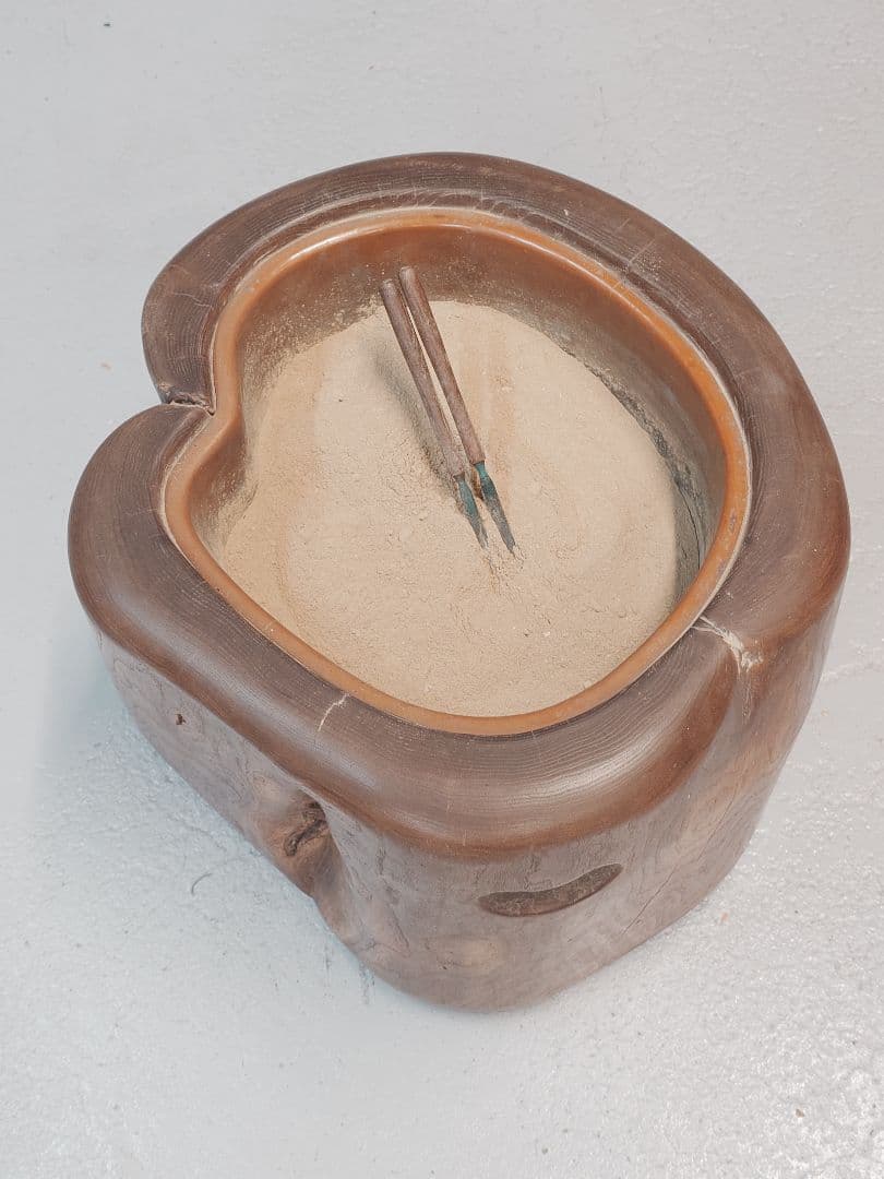 木製 心形 火鉢