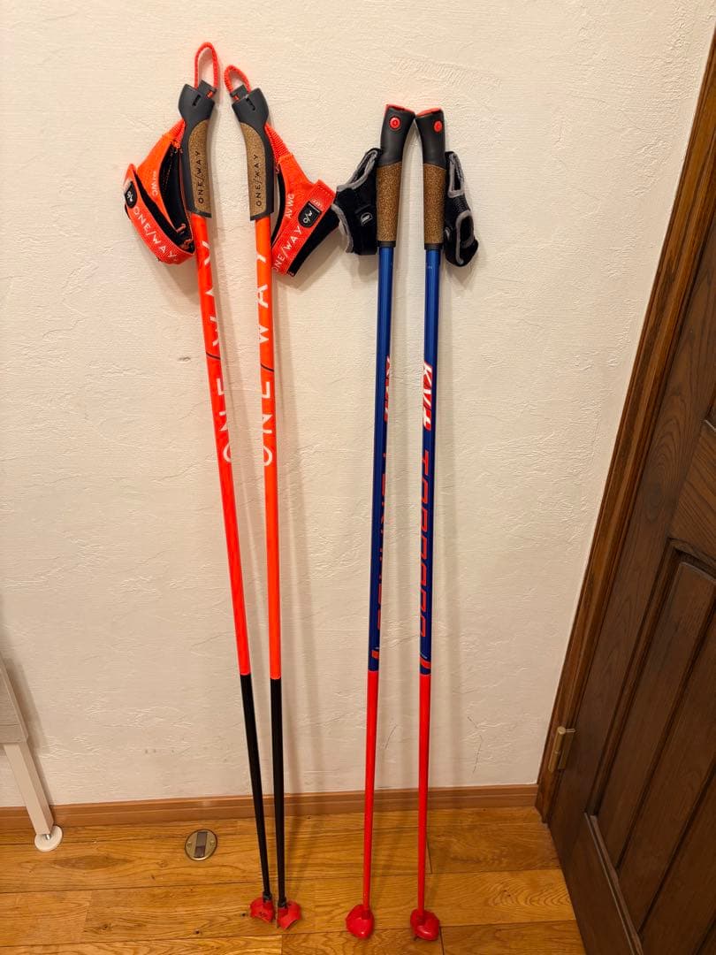 クロスカントリースキー　ストック　ポール　ジュニア用