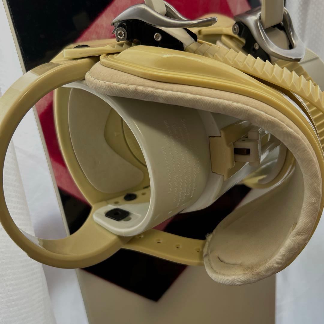 スノーボード ビンディングセット 白140