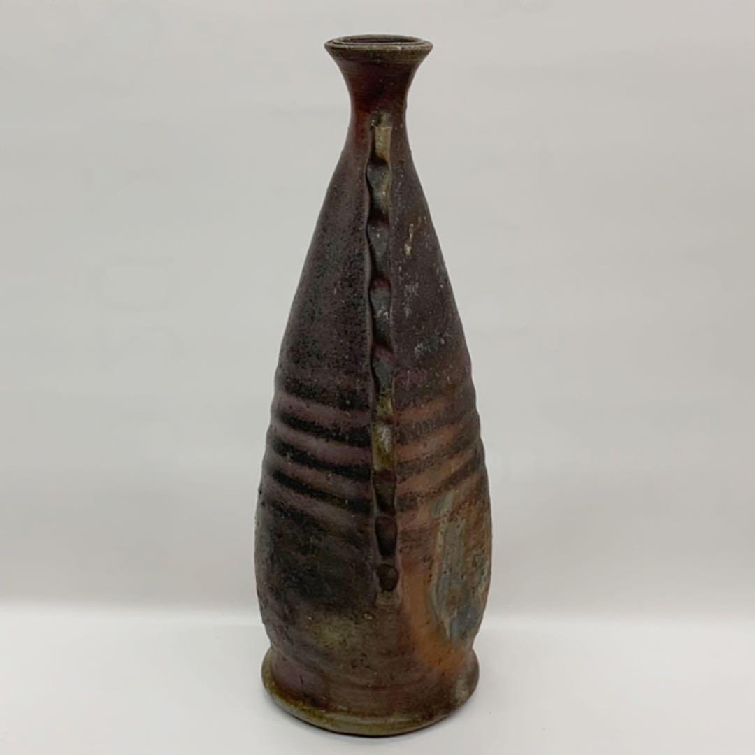 【花入7】備前7     雫形　木村陶峰　高さ25㎝