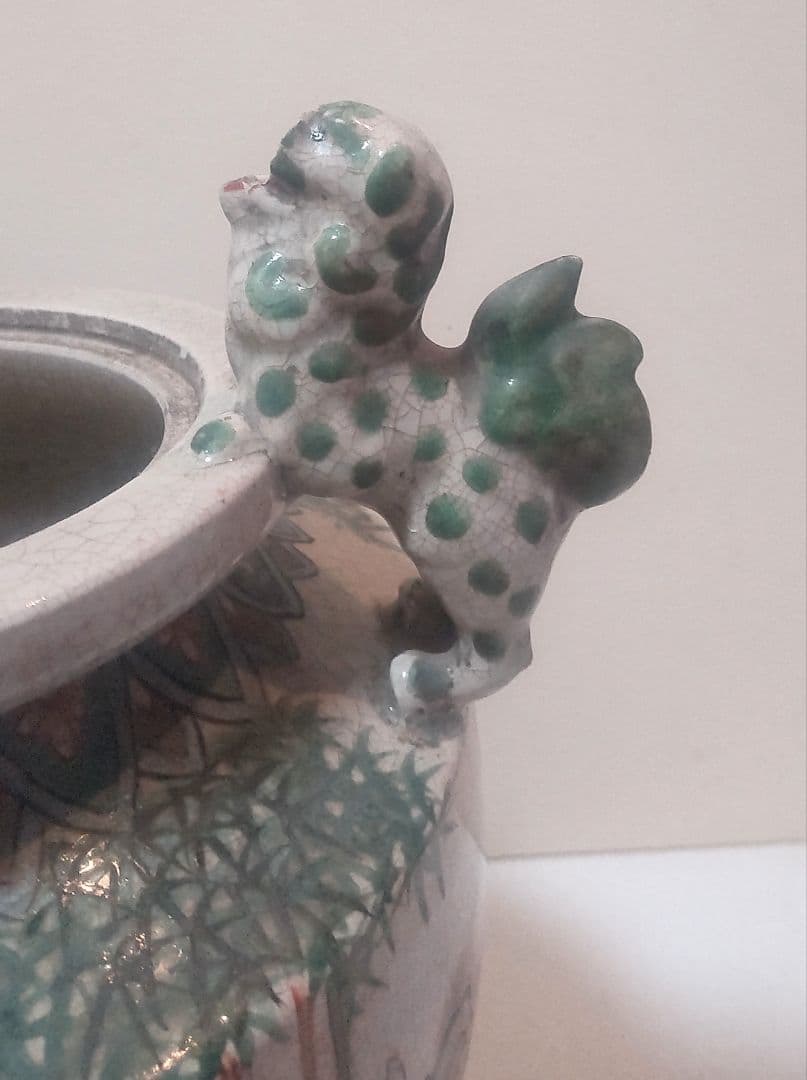 青木木米 九谷焼三足香炉/Aoki Mokubei Tripod Censer