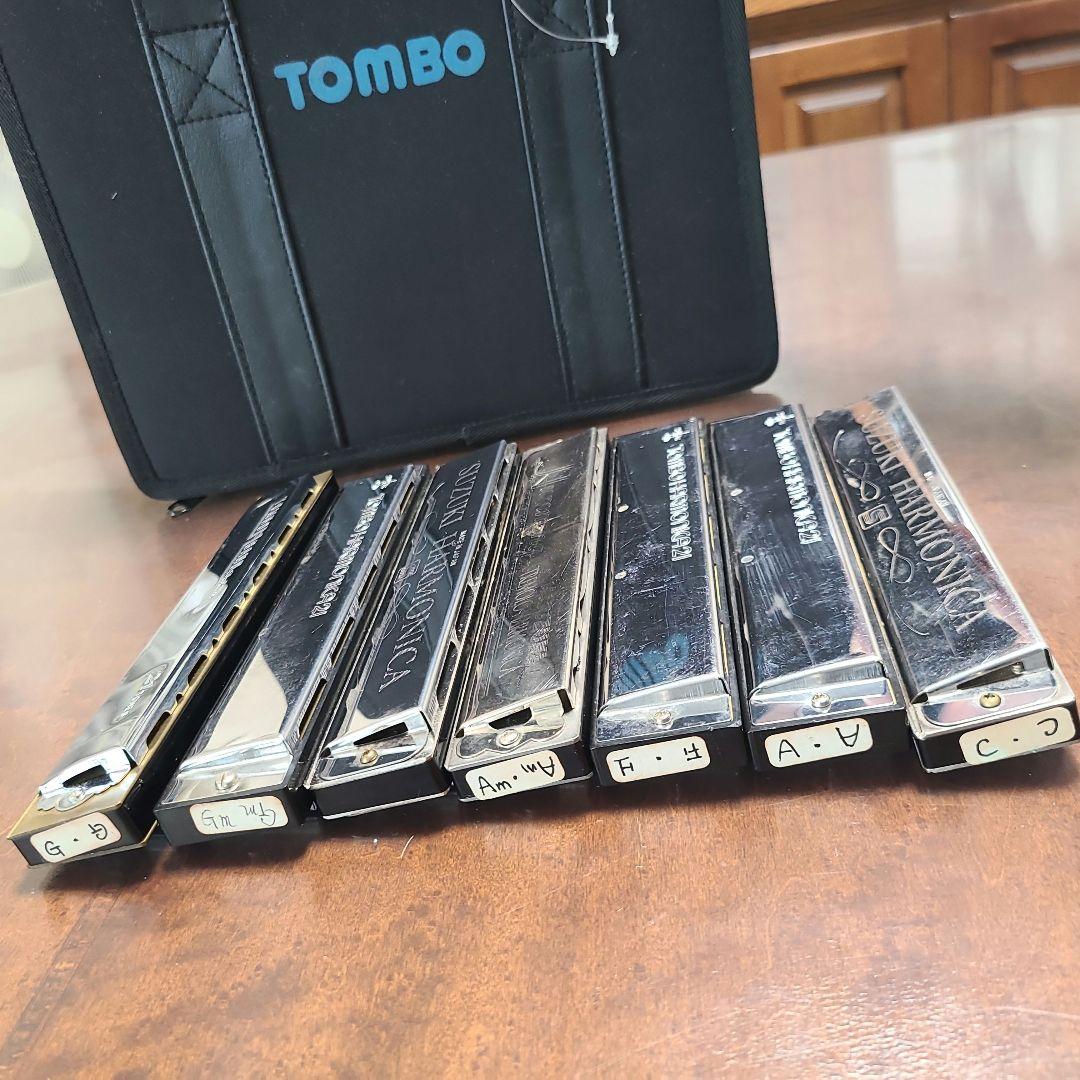 ハーモニカセット TOMBO BAND 21 & SUZUKI　まとめ売り7台