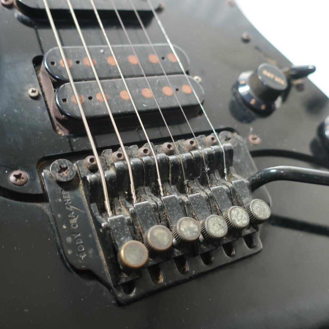 FERNANDES ギター オールブラック仕様 ボディクラッシャーブリッジ搭載