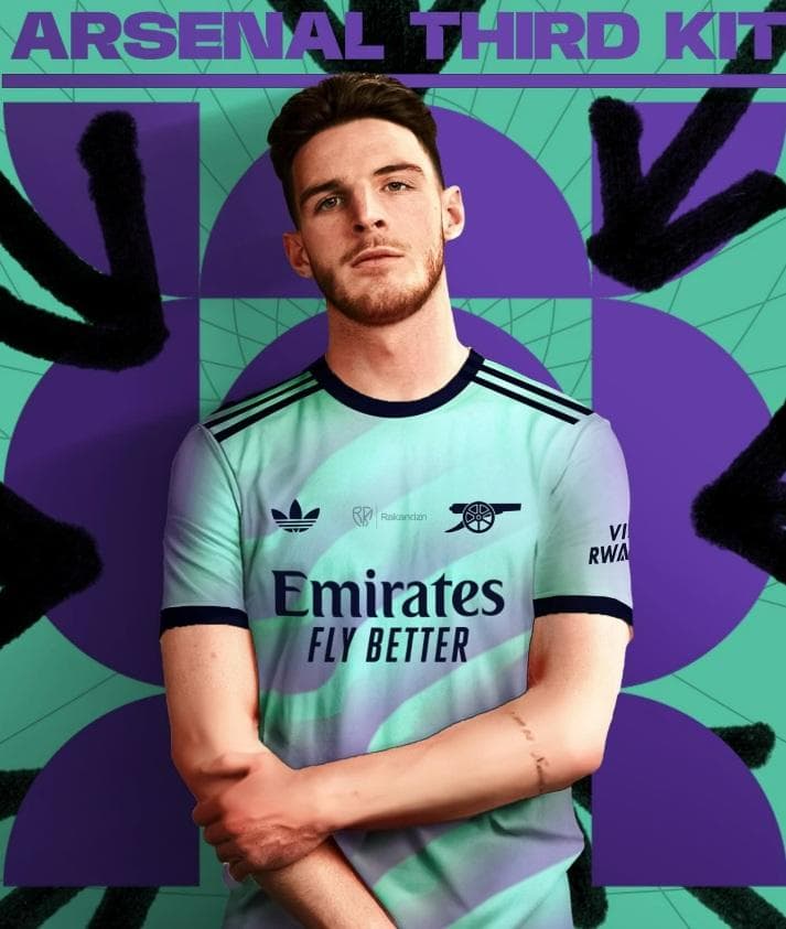 アーセナル　ライス　オーセンティック サード CL（M）2024-25