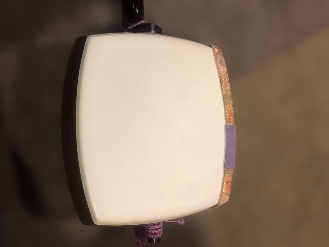 三味線ケースと三味線,高級バチ