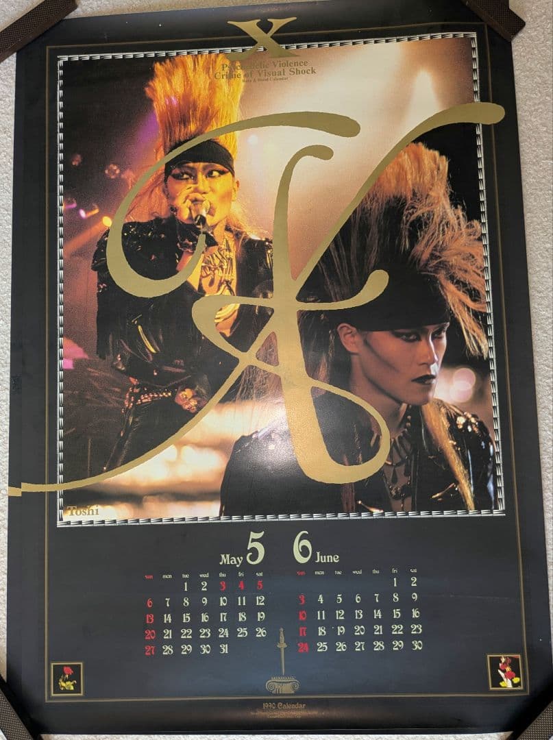 Xバンド ポスター 4＋6点セット XJAPAN 当時物 hide TAIJI