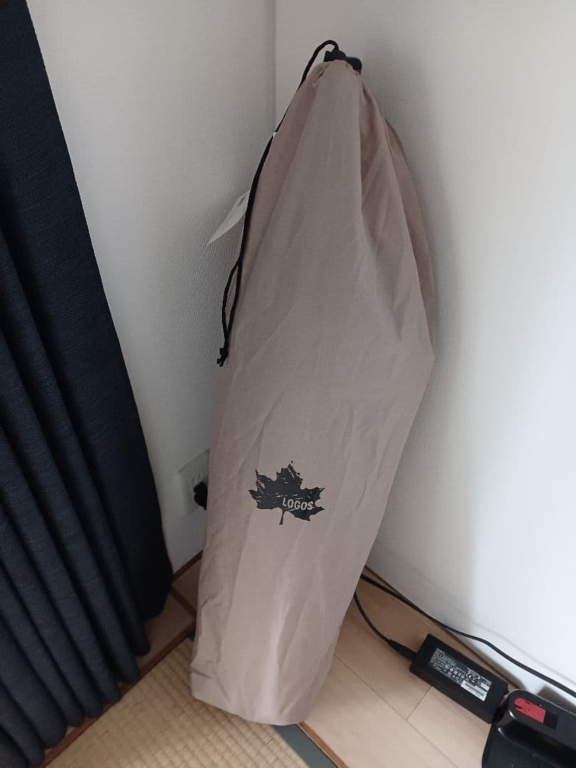 LOGOS アウトドアチェア ベージュ 収納バッグ付き　L