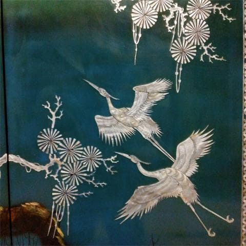 ★特大238㎝　螺鈿　らでん　壁掛け/壁飾り4枚組　沖縄本島引取限定　現物確認可