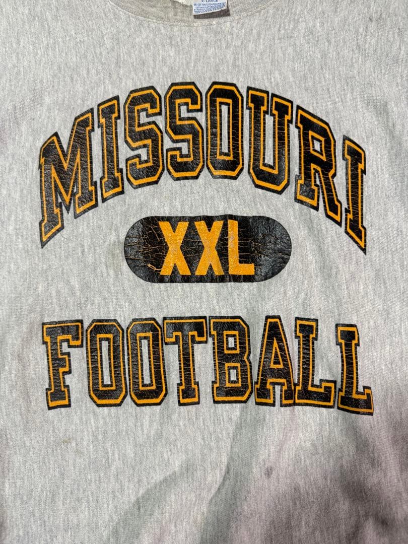 90s Champion リバースウィーブ MISSOURI フットボール　3段