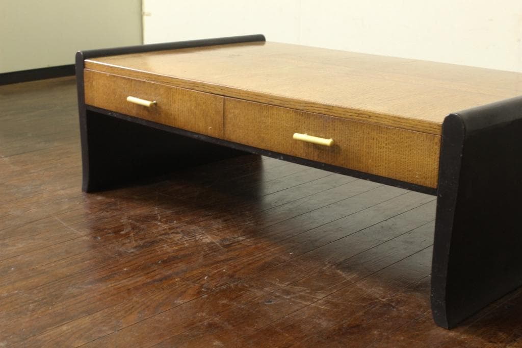 昭和レトロな風合いが良い文机 テーブル/古道具/テレビ台/ローボード/一枚板