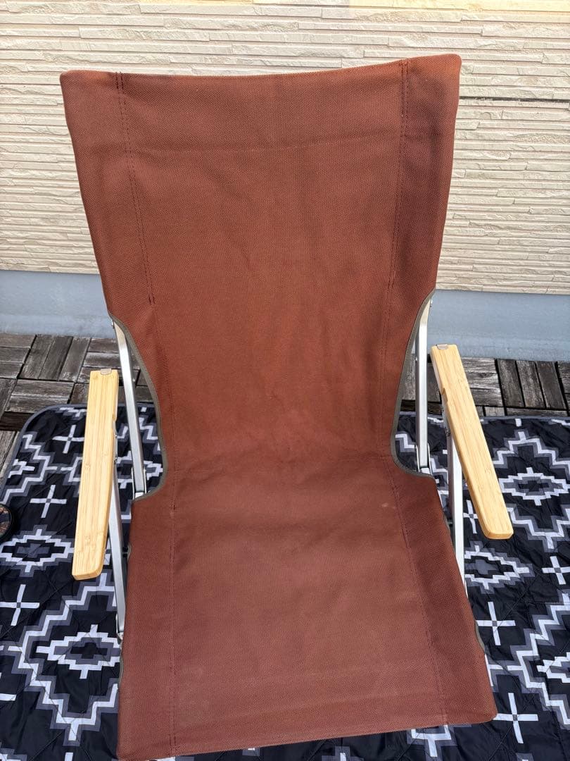 スノーピーク　ローチェア30 ブラウン　廃盤ローチェアーブランケット セット