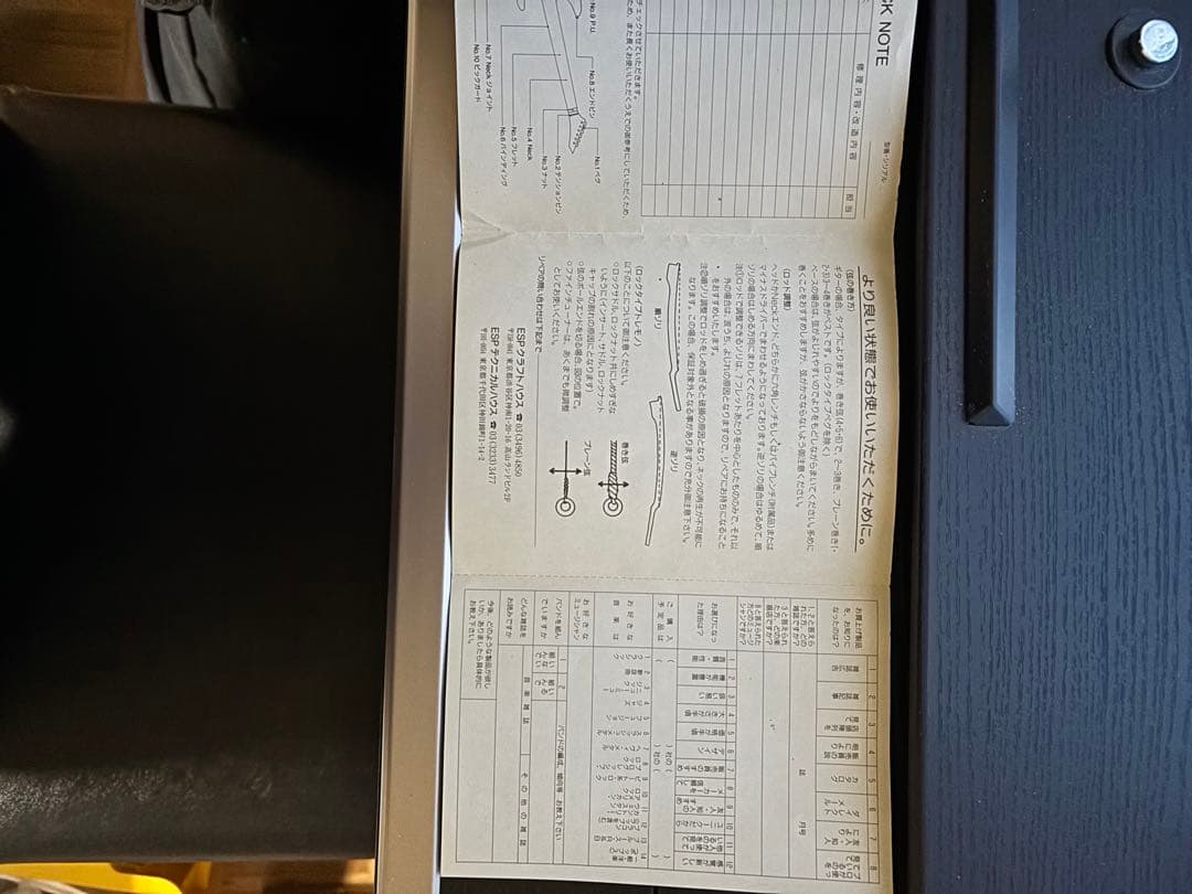 ESP カスタムオーダー　レスポールエレキギター