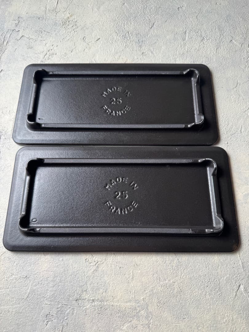 STAUB　レクタンギュラープレート ブラック 25cm✕12cm✖️2枚セット