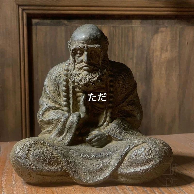 石像 仏教美術 仏像 達磨仏像 茶台禅意 鎮宅 置物 装飾品 工芸品