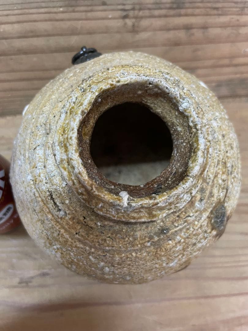 杉本貞光　掛け花入れ【m1203 花瓶　骨董　茶道　茶道具　花道　レトロ 壺 】