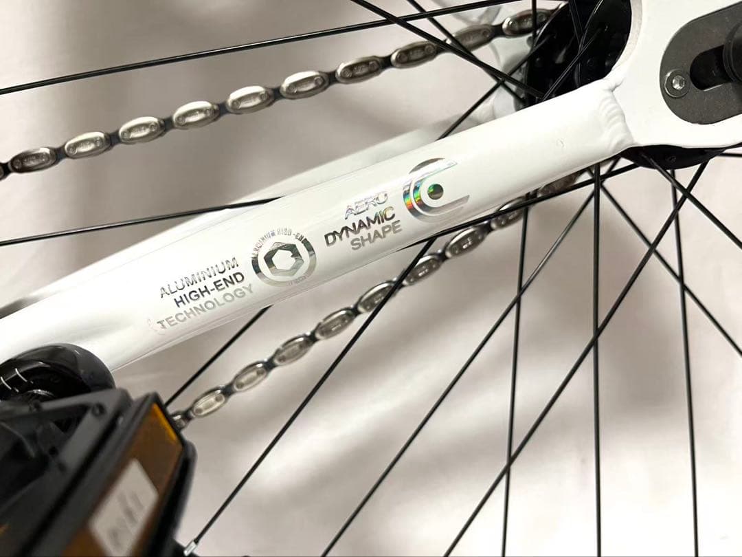 新品・未使用JIXFピストバイクFIXED GEARホワイトフロントブレーキ付