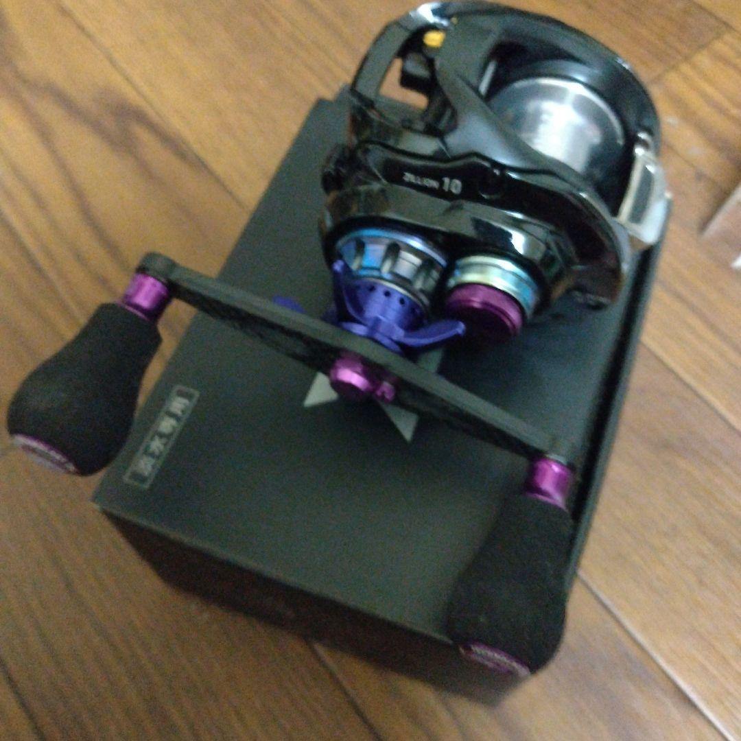 美品ジリオン10 左巻きリール 黒/紫　検スティーズ　アルファス　タトゥーラ