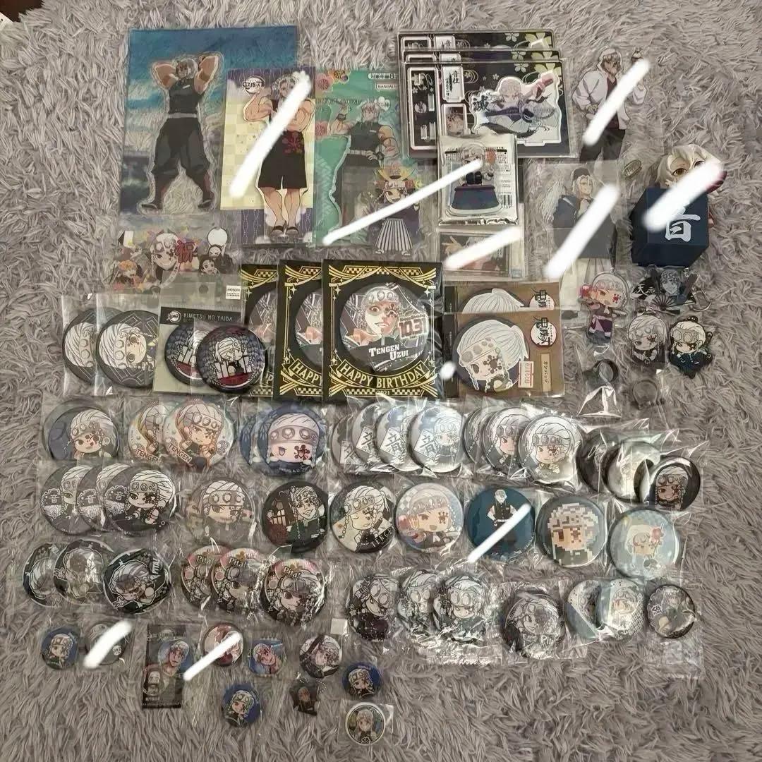 鬼滅の刃 宇髄天元 アクスタ アクキー キーホルダー 缶バッジ バースデー