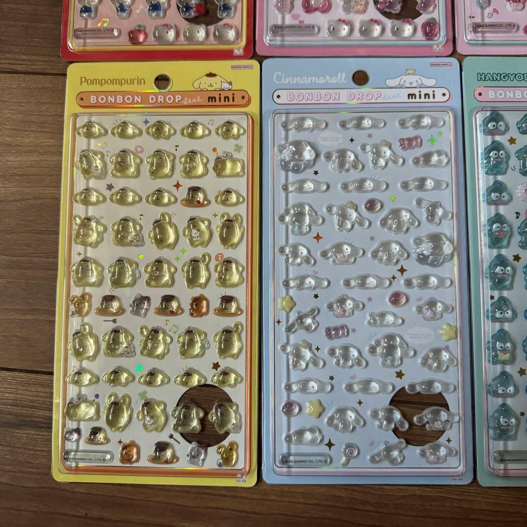 ボンボンドロップシール　サンリオミニ　mini 8種類