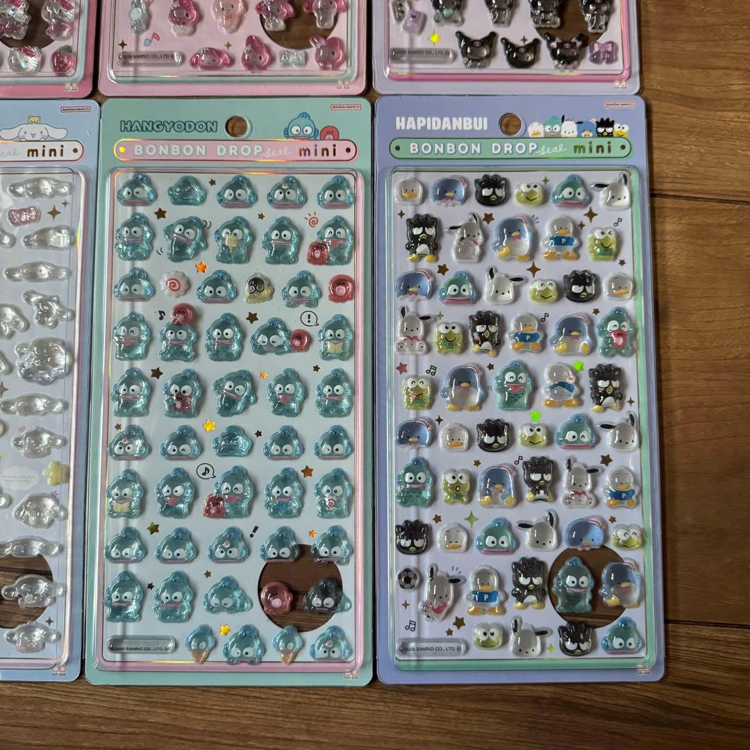 ボンボンドロップシール　サンリオミニ　mini 8種類