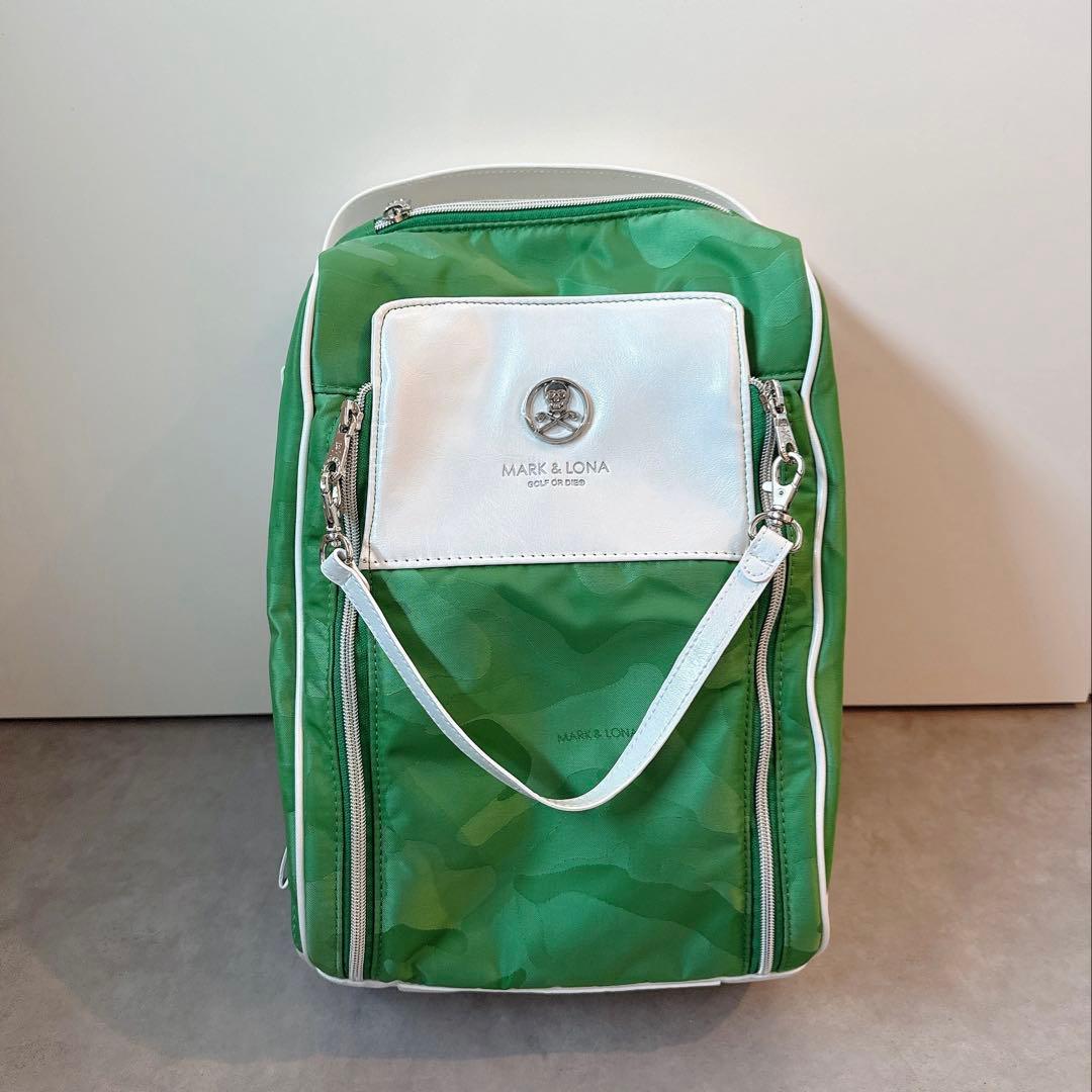 新品 ✨ MARK&LONA シューズケース 緑 マーク&ロナ バッグ 靴