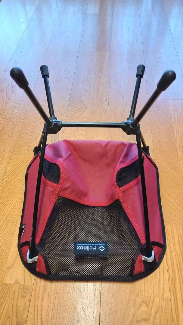 ☆美品☆30周年アニバーサリーHelinoxミニ 折りたたみチェア 赤