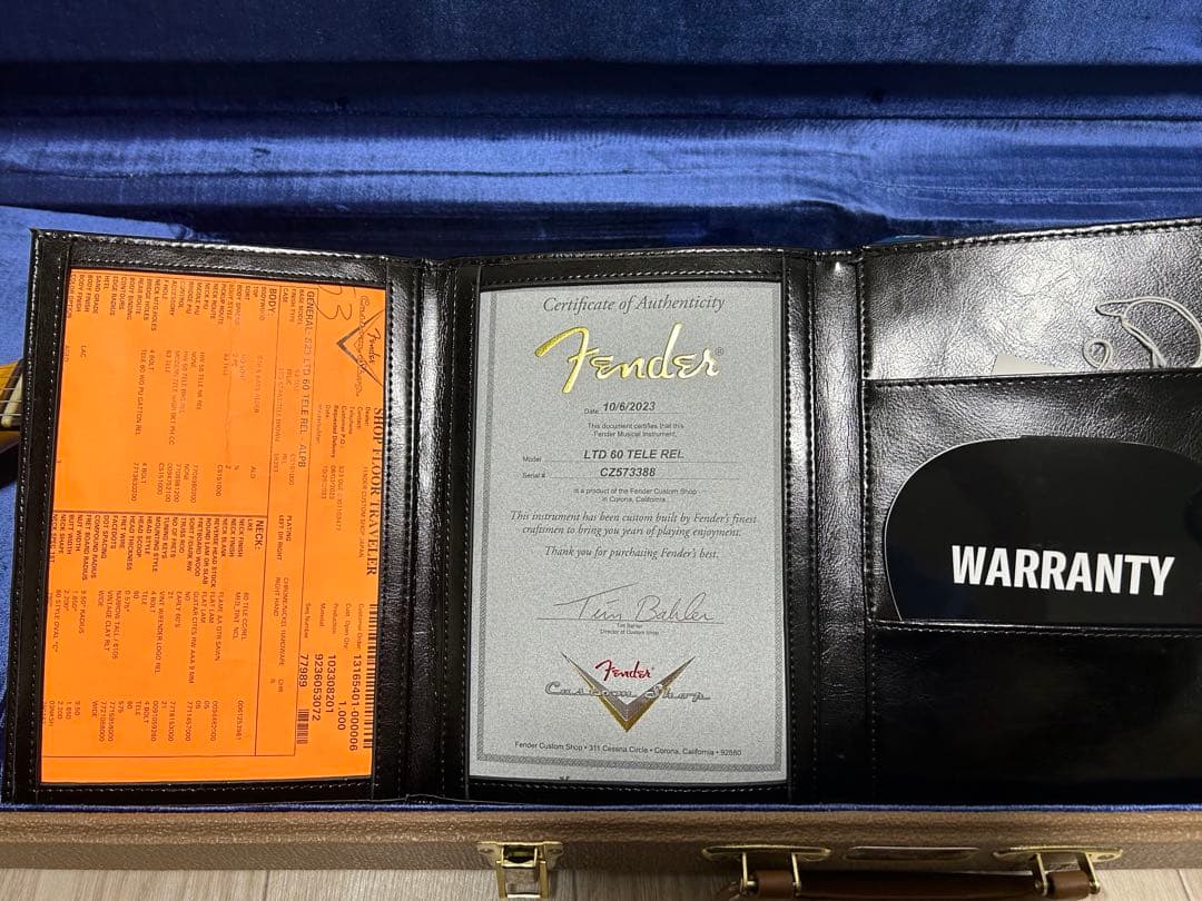 ギター Fender custom shop 1960 Telecaster
