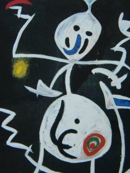 ジョアン・ミロ、WOMAN BIRD、希少画集画、新品額装付