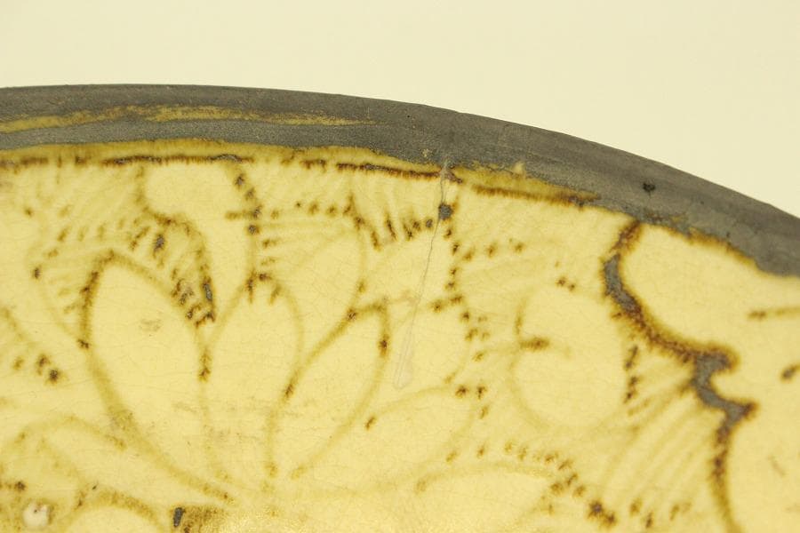 中国美術 蓮花魚紋 碗 古美術(LC998)