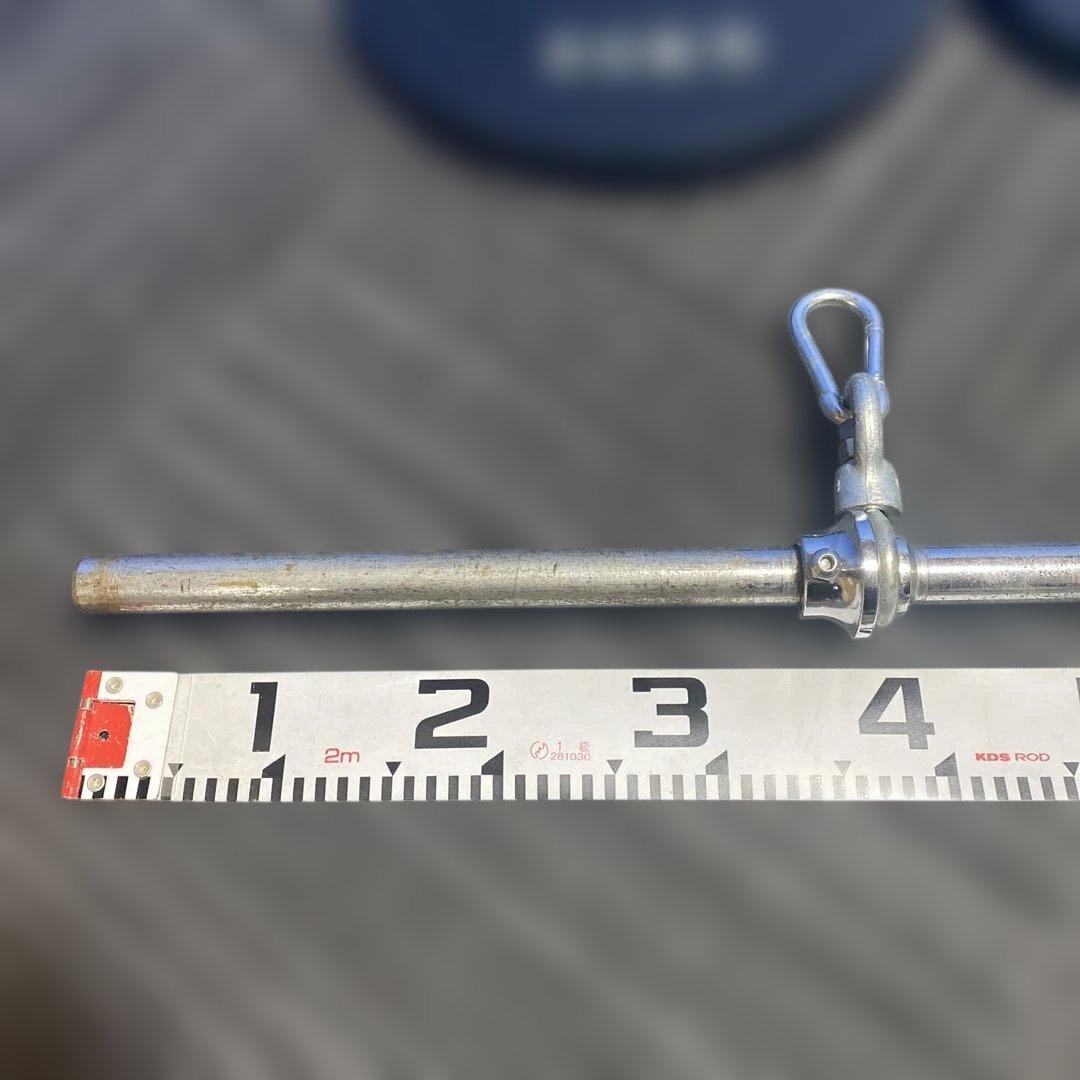 Ｔバーローセット。 バーベルプレート付き