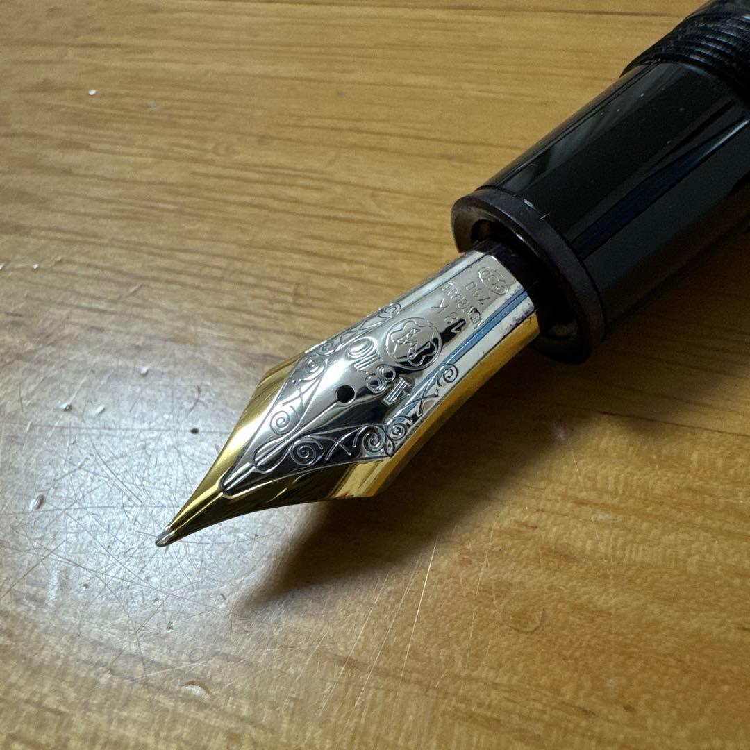 美品 MONTBLANC モンブラン 149 万年筆 18k M ブラック